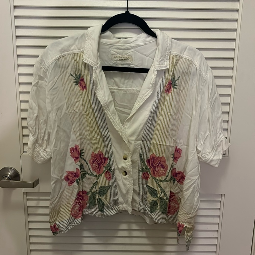 We the Free - Big Blooms Shirt (White Combo) (S)